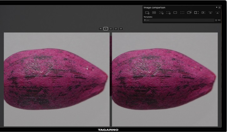 Monitor with example of TAGARNO's Image comparison app