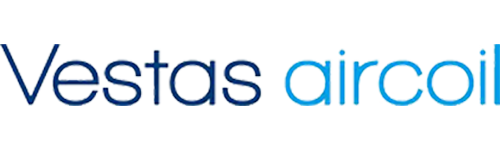Tagarno user Vestas aircoil with their blue logo