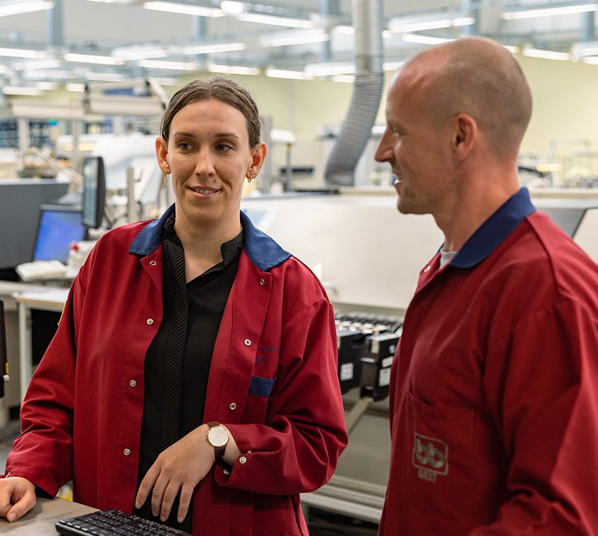 Two operators using a digital camera microscope to collaborate